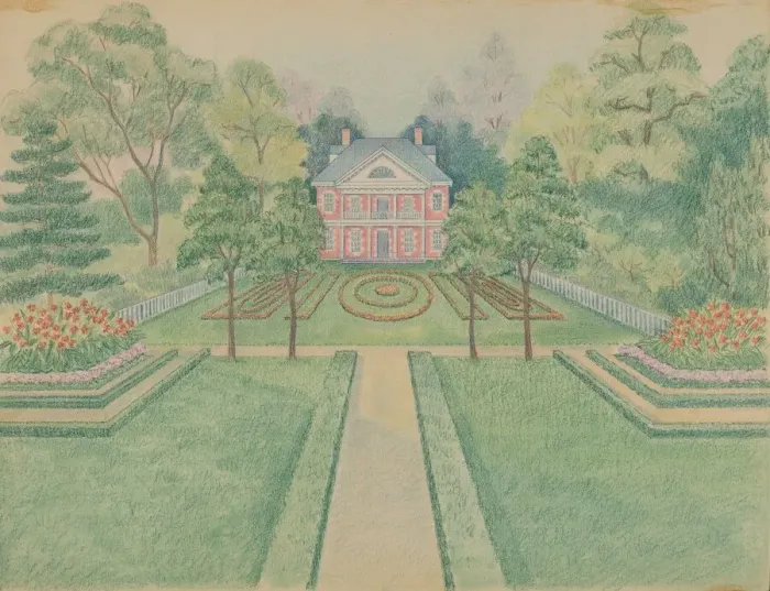 Framed Print : N. W. Stuyvesant Residence, c. 1936. Creator: Tabea Hosier Framed Print : N. W. Stuyvesant Residence, c. 1936. Creator: Tabea Hosier