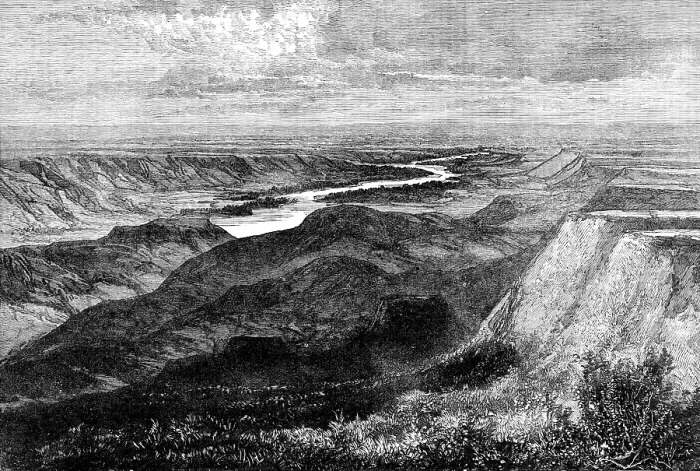 Framed Print : N.-West Territory of Canada: sketches by the Marquis of Lorne: Red-Deer River, looking S.-East, 1881 Creator: Unknown Framed Print : N.-West Territory of Canada: sketches by the Marquis of Lorne: Red-Deer River, looking S.-East, 1881 Creator: Unknown