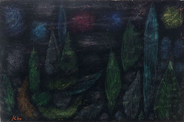 Nachtliche Landschaft (Nocturnal landscape), 1937. Creator: Klee, Paul (1879-1940)