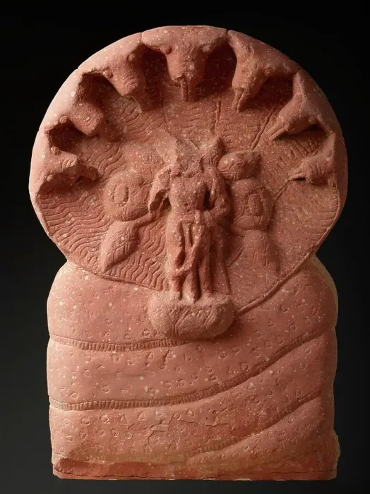 Framed Print : A Nagaraja or Balarama (?) Sheltered by a Serpent, 2nd-3rd century. Creator: Unknown Framed Print : A Nagaraja or Balarama (?) Sheltered by a Serpent, 2nd-3rd century. Creator: Unknown