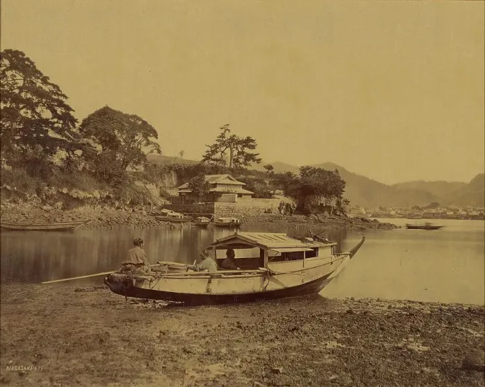Framed Print : Nagasaki, 1864-1868. Creator: Felice Beato Framed Print : Nagasaki, 1864-1868. Creator: Felice Beato
