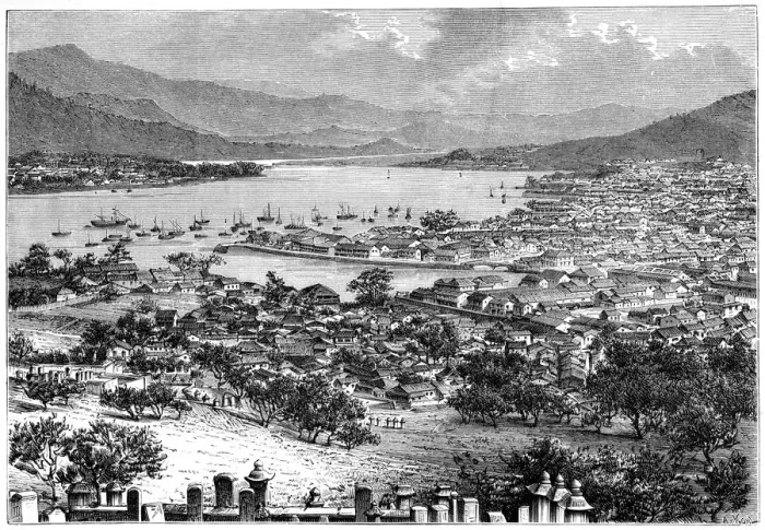Framed Print : Nagasaki, Japan, 1895. Artist: Armand Kohl Framed Print : Nagasaki, Japan, 1895. Artist: Armand Kohl