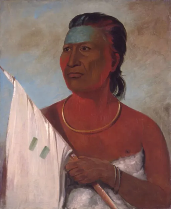 Framed Print : Nah-pope adviser to Black Hawk, 1832. Creator: George Catlin Framed Print : Nah-pope adviser to Black Hawk, 1832. Creator: George Catlin