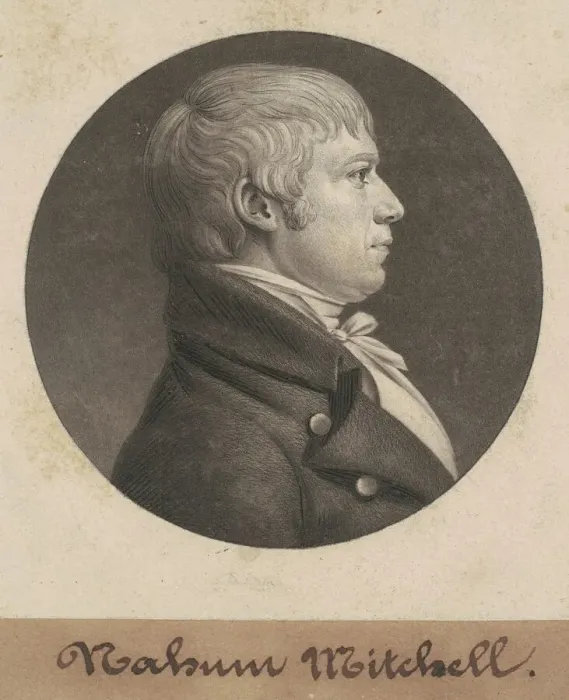 Framed Print : Nahum Mitchell, 1803-1804. Creator: Charles Balthazar Julien Fevret de Saint-Mé Framed Print : Nahum Mitchell, 1803-1804. Creator: Charles Balthazar Julien Fevret de Saint-Mé