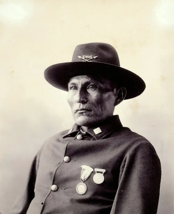 Framed Print : Naiche, hereditary chief of the Chiricahua, 1898. Creator: Frank A. Rinehart Framed Print : Naiche, hereditary chief of the Chiricahua, 1898. Creator: Frank A. Rinehart