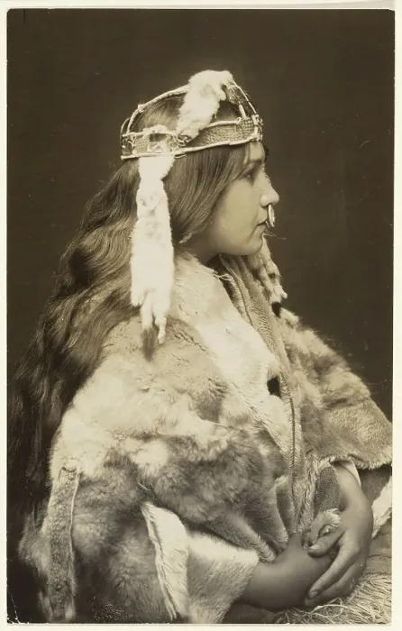 Framed Print : Naida, the Proud Princess, 1914. Creator: Edward Sheriff Curtis Framed Print : Naida, the Proud Princess, 1914. Creator: Edward Sheriff Curtis