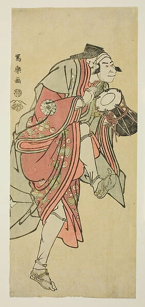Nakamura Nakazo II in the Role of Aramaki Mimishiro Kanetora Disguised as Saiwaka, 1794. Creator: Toshusai Sharaku