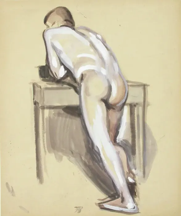 Framed Print : Naked practice, c1910s. Creator: Verner Thome Framed Print : Naked practice, c1910s. Creator: Verner Thome