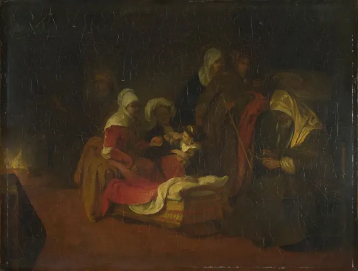 Framed Print : The Naming of Saint John the Baptist, c. 1655. Artist: Fabritius, Barent (1624-1673) Framed Print : The Naming of Saint John the Baptist, c. 1655. Artist: Fabritius, Barent (1624-1673)