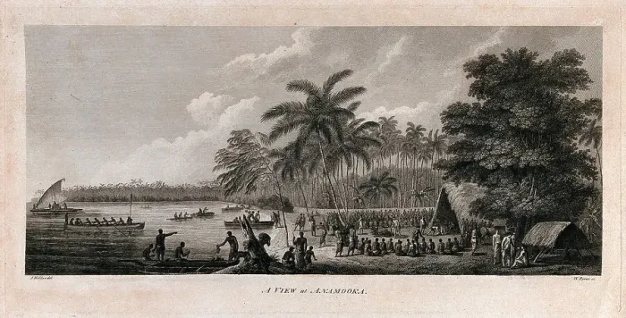 Framed Print : Namuka Island (Tonga), 1743. Creator: Webber, John (1751-1793) Framed Print : Namuka Island (Tonga), 1743. Creator: Webber, John (1751-1793)