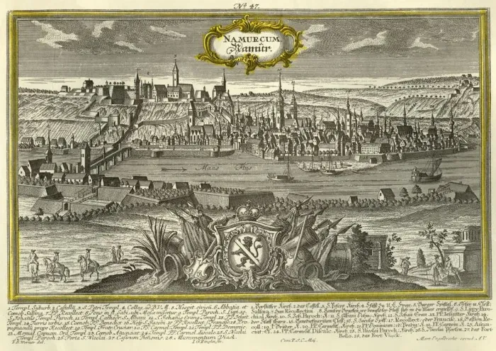 Framed Print : Namur, c1740. Creator: Johann Georg Ringlin Framed Print : Namur, c1740. Creator: Johann Georg Ringlin