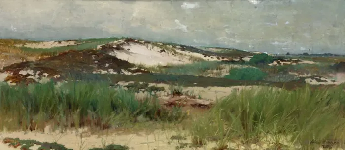 Framed Print : Nantucket Sand Dune, ca. 1890. Creator: C. Morgan McIlhenney
