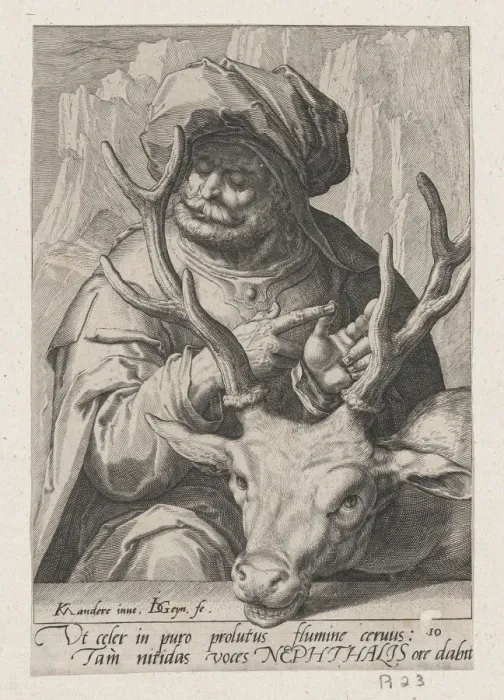 Framed Print : Naphthali, from The Twelve Sons of Jacob. Creator: Jacques de Gheyn II Framed Print : Naphthali, from The Twelve Sons of Jacob. Creator: Jacques de Gheyn II