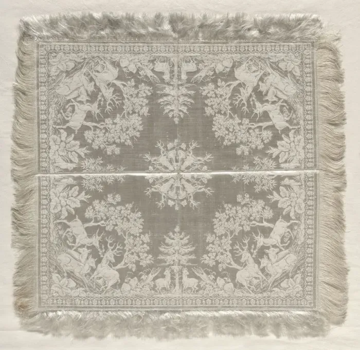 Framed Print : Napkin, 1867. Creator: Unknown