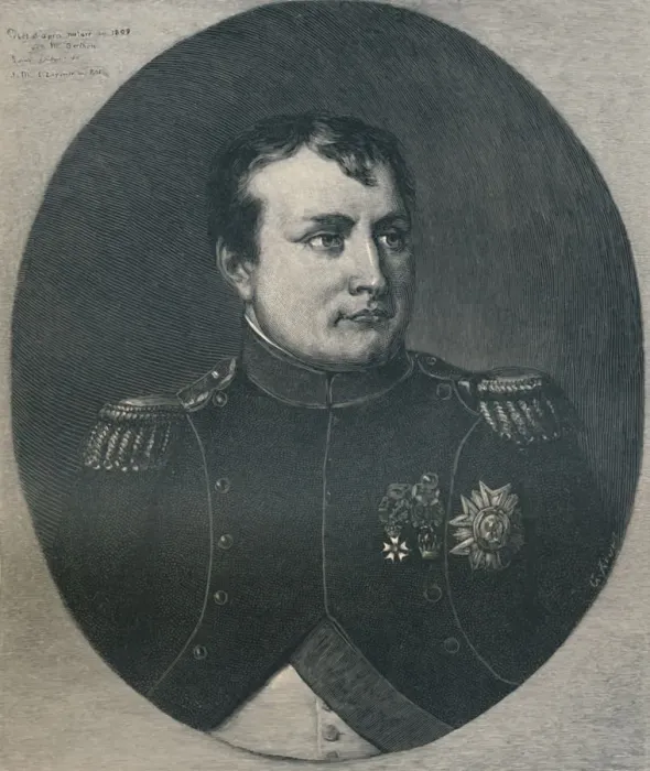 Framed Print : Napoleon Bonaparte in 1809, (1896). Artist: Gustave Kruell Framed Print : Napoleon Bonaparte in 1809, (1896). Artist: Gustave Kruell