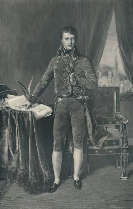 Framed Print : Napoleon Bonaparte, First Consul, 1803-1804, (1896). Artist: T Johnson Framed Print : Napoleon Bonaparte, First Consul, 1803-1804, (1896). Artist: T Johnson