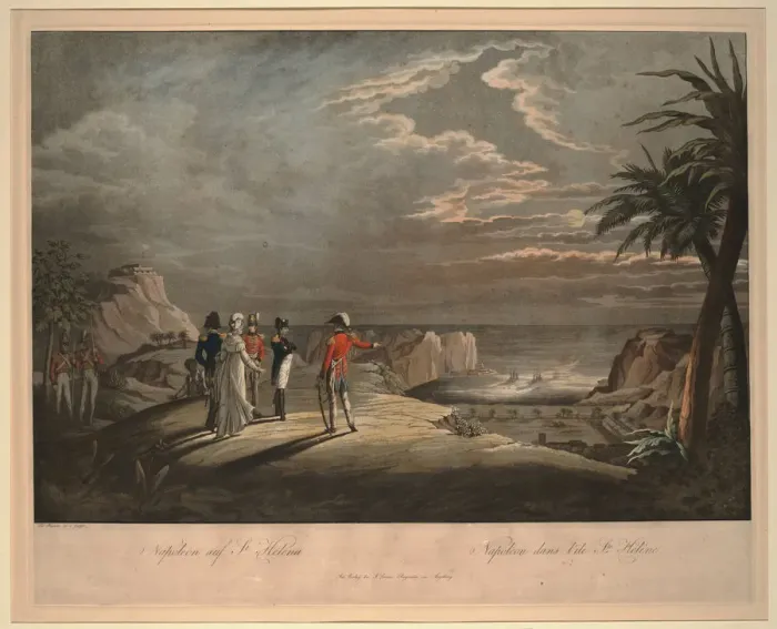 Framed Print : Napoleon Bonaparte on the island of Saint Helena. Artist: Rugendas, Johann Lorenz Framed Print : Napoleon Bonaparte on the island of Saint Helena. Artist: Rugendas, Johann Lorenz