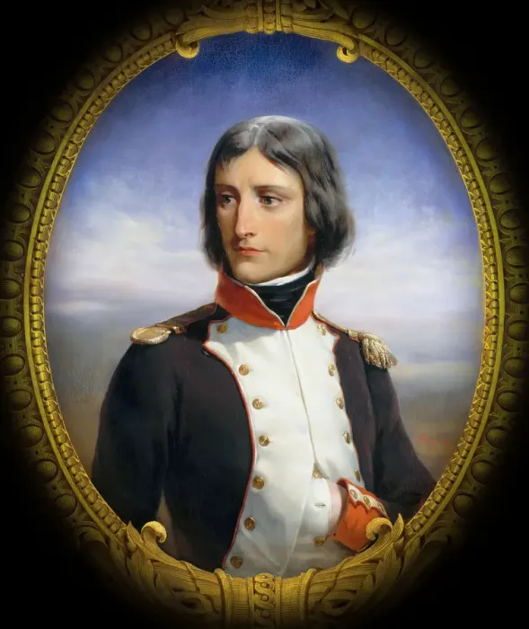 Framed Print : Napoleon Bonaparte as Lieutenant-Colonel of the 1st Battalion of Corsican Republican volunteers. Artist: Philippoteaux, Henri Felix Emmanuel (1815-1884) Framed Print : Napoleon Bonaparte as Lieutenant-Colonel of the 1st Battalion of Corsican Republican volunteers. Artist: Philippoteaux, Henri Felix Emmanuel (1815-1884)