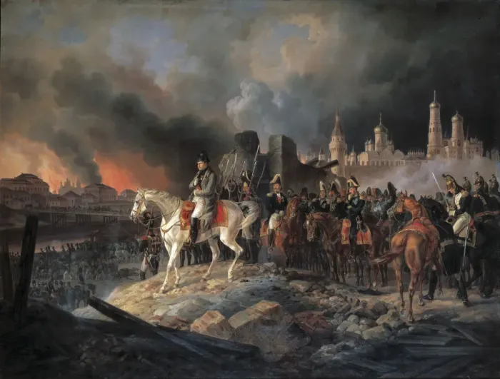 Framed Print : Napoleon Bonaparte in Moscow, 1840 Framed Print : Napoleon Bonaparte in Moscow, 1840