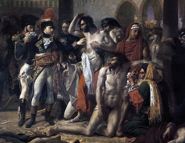 Napoleon Bonaparte Visiting the Plague Stricken of Jaffa, 11th March 1799, 1804. Artist: Antoine-Jean Gros