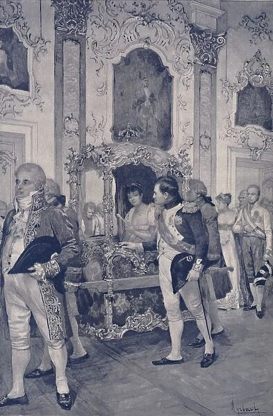 Napoleon and the Empress of Austria at Dresden, 1812, (1896)