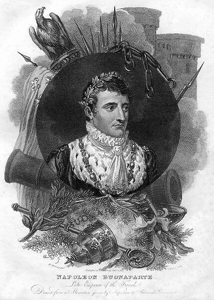 Napoleon I (1769-1821), Emperor of France, 1816. Artist: T Wallis