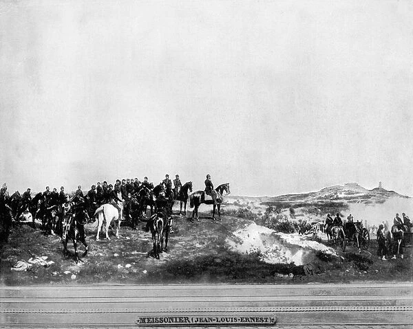 Napoleon III at the Battle of Solferino, 1859, (1893). Artist: John L Stoddard