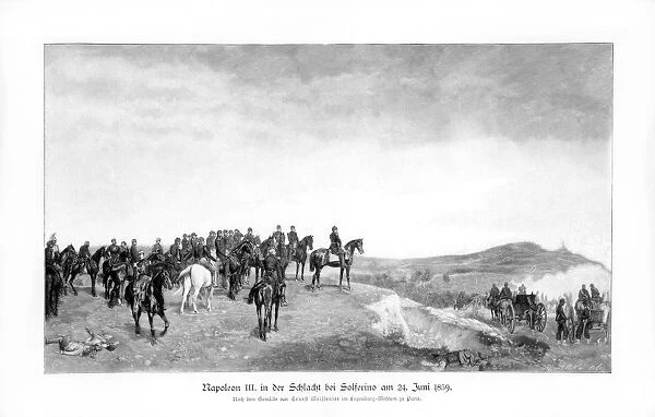 Napoleon III at the Battle of Solferino, (1863), 1900. Artist: Jean Louis Ernest Meissonier