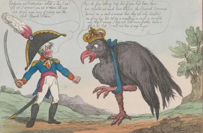 Framed Print : Napoleon The Little in a Rage with His Great French Eagle!!, September 20, 1808 Framed Print : Napoleon The Little in a Rage with His Great French Eagle!!, September 20, 1808