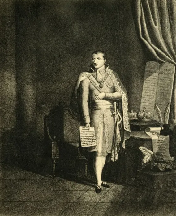 Framed Print : Napoleon premier Empereur des Francais Roi d Italie, c1810, (1921). Creator Framed Print : Napoleon premier Empereur des Francais Roi d Italie, c1810, (1921). Creator