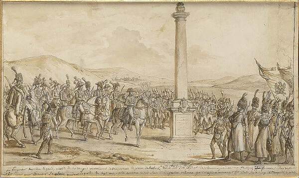 Napoleon before the Rossbach column, 1806