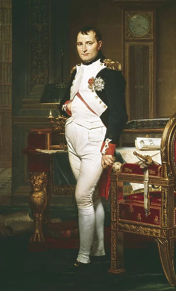 Napoleon in his Study, 1812. Artist: Jacques-Louis David