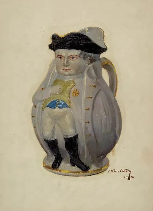 Framed Print : Napoleon Toby Jug, c. 1937. Creator: Eugene Shellady Framed Print : Napoleon Toby Jug, c. 1937. Creator: Eugene Shellady