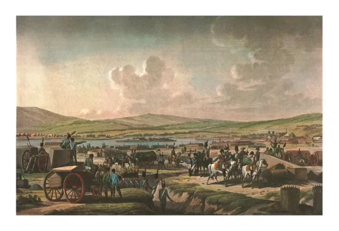 Framed Print : Napoleon visiting the siege works at Danzig led by Marshal Lefebvre, 9 May 1807, (c1850) Framed Print : Napoleon visiting the siege works at Danzig led by Marshal Lefebvre, 9 May 1807, (c1850)