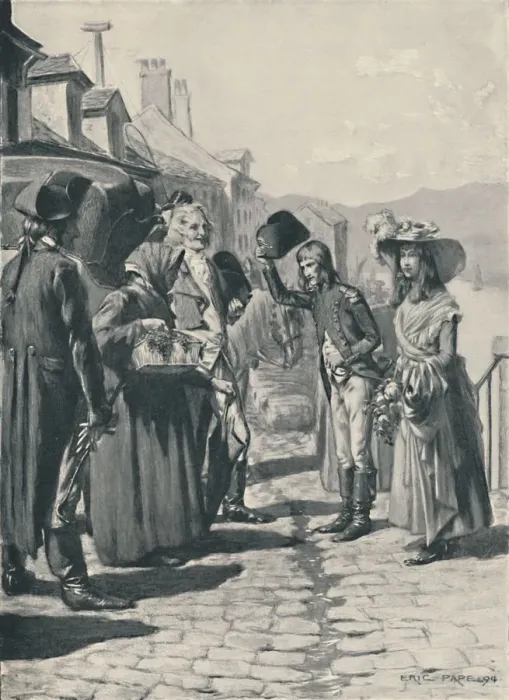 Framed Print : Napoleon On His Way To Corsica With His Sister Elisa, 1894, (1896) Framed Print : Napoleon On His Way To Corsica With His Sister Elisa, 1894, (1896)