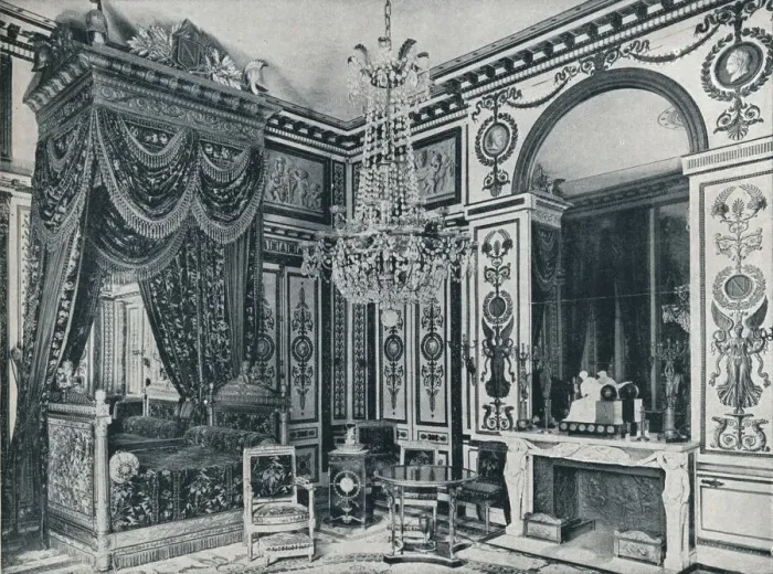 Framed Print : Napoleons Bedroom at Fontainebleau, 1911 Framed Print : Napoleons Bedroom at Fontainebleau, 1911