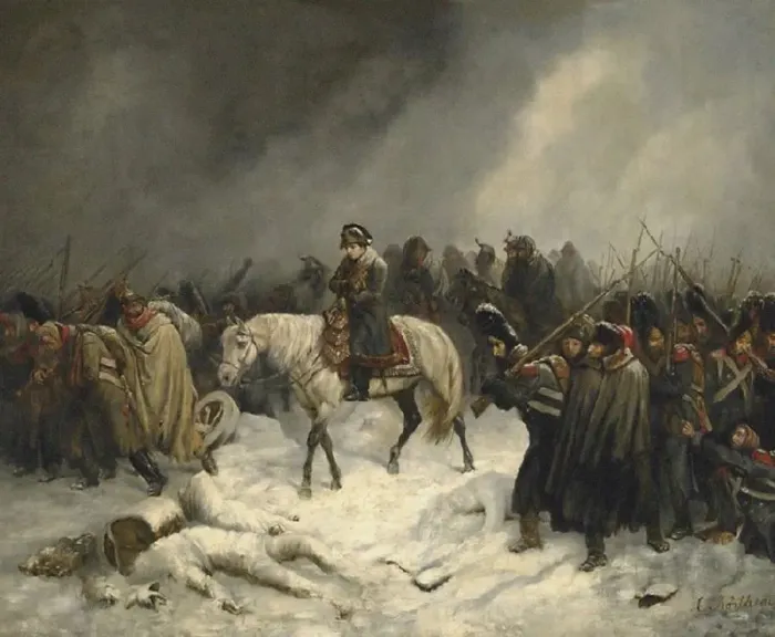 Framed Print : Napoleons campaign in Russian winter Framed Print : Napoleons campaign in Russian winter