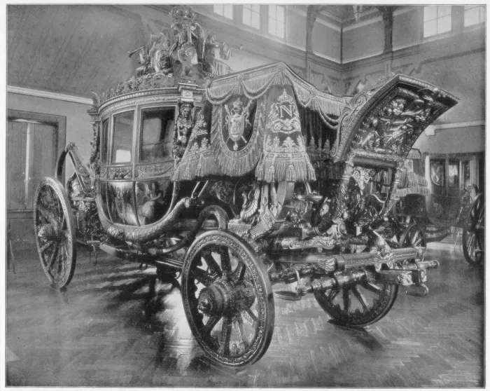 Framed Print : Napoleons carriage, Versailles, (late 19th century). Artist: John L Stoddard Framed Print : Napoleons carriage, Versailles, (late 19th century). Artist: John L Stoddard
