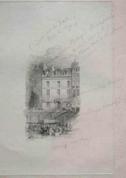 Framed Print : Napoleons Logement, Quai Conti, 1836. Creator: John Horsburgh (British, 1791-1869) Framed Print : Napoleons Logement, Quai Conti, 1836. Creator: John Horsburgh (British, 1791-1869)