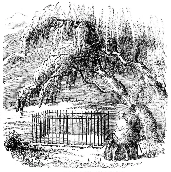 Framed Print : Napoleon's Tomb, St. Helena, 1858. Creator: Unknown Framed Print : Napoleon's Tomb, St. Helena, 1858. Creator: Unknown