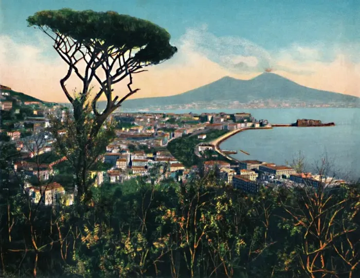 Framed Print : Napoli - Panorama Dalla Tomba Di Virgilio, (Tomb of Virgil ), c1900. Creator: Unknown Framed Print : Napoli - Panorama Dalla Tomba Di Virgilio, (Tomb of Virgil ), c1900. Creator: Unknown