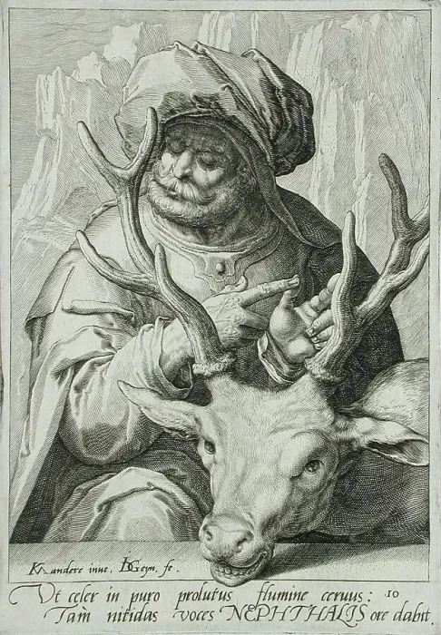 Framed Print : Napthali, c1590. Creator: Jacques de Gheyn II Framed Print : Napthali, c1590. Creator: Jacques de Gheyn II