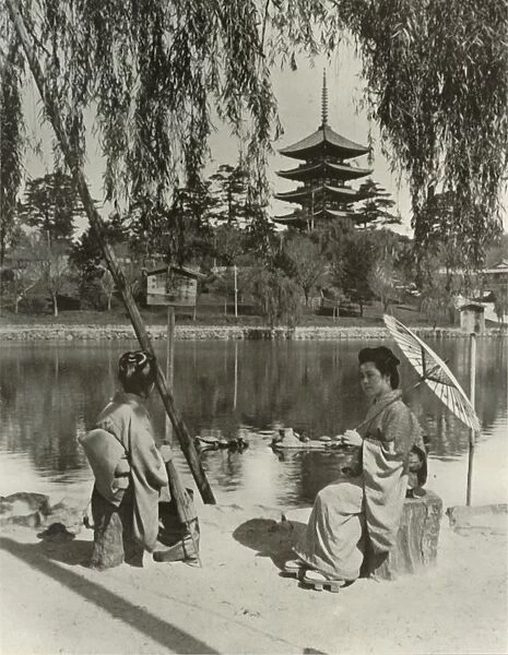 The Nara Pagoda, 1910. Creator: Herbert Ponting