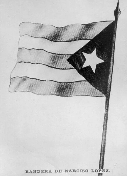 Narciso Lopezs flag, (1850s), 1920s
