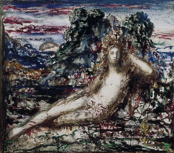 Narcissus. Found in the collection of Musee Gustave Moreau