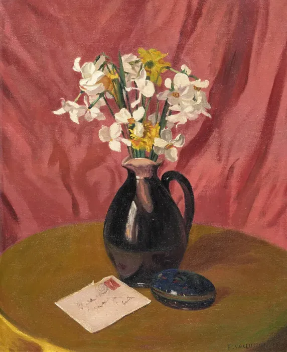 Framed Print : Narcissus, 1915. Creator: Vallotton, Felix Edouard (1865-1925) Framed Print : Narcissus, 1915. Creator: Vallotton, Felix Edouard (1865-1925)