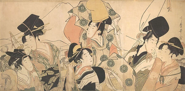 Narihiras Journey to the East, ca. 1797. Creator: Kitagawa Utamaro