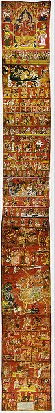 A Narrative Scroll from Andhra Pradesh, c. 1875. Creator: Unknown