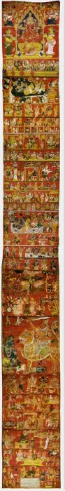 Framed Print : A Narrative Scroll from Andhra Pradesh, c. 1875. Creator: Unknown Framed Print : A Narrative Scroll from Andhra Pradesh, c. 1875. Creator: Unknown
