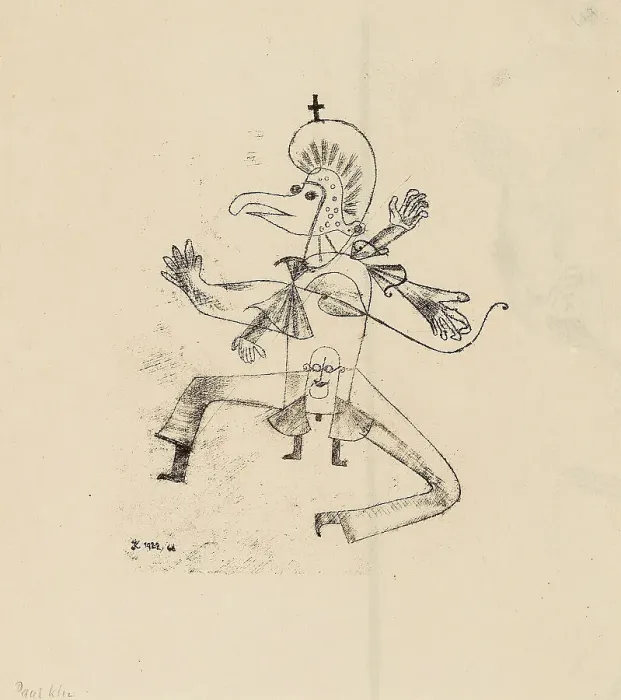 Framed Print : Narretei (Foolishness), 1922. Creator: Klee, Paul (1879-1940) Framed Print : Narretei (Foolishness), 1922. Creator: Klee, Paul (1879-1940)